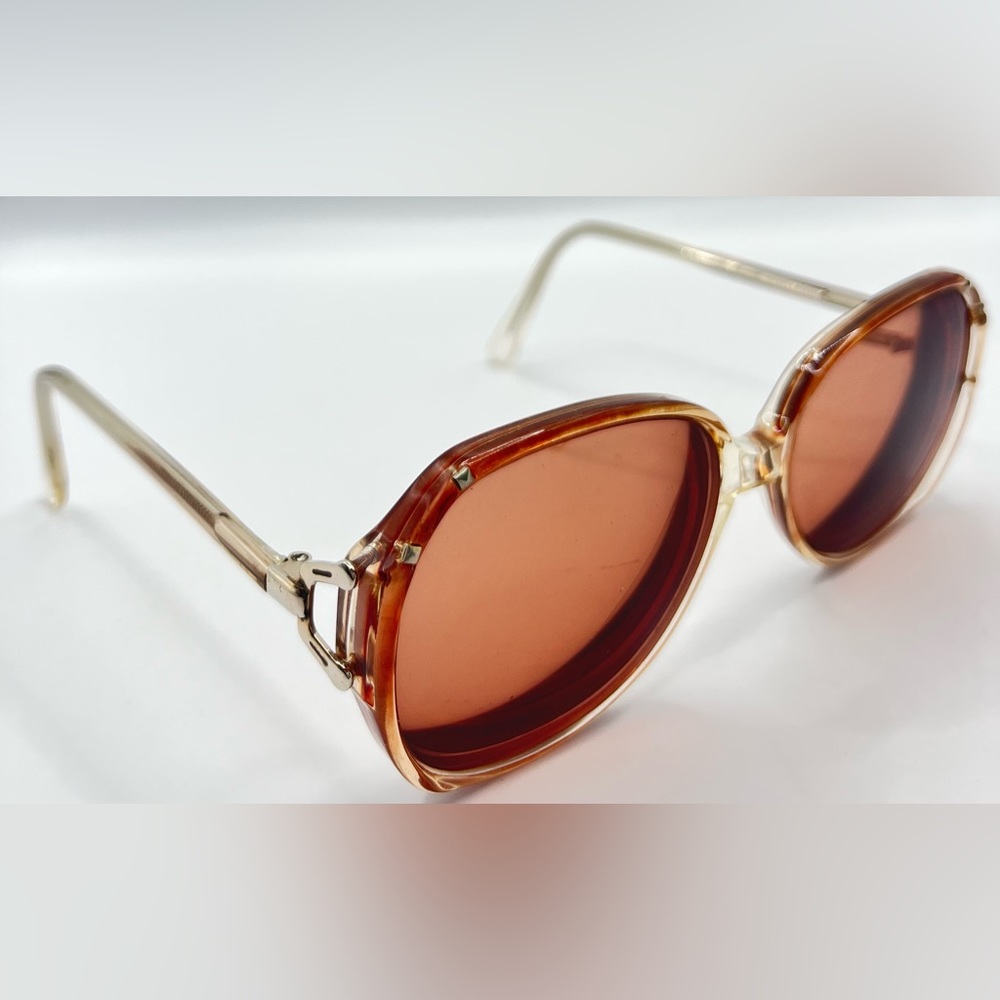 Vintage Clearvision Petite #5 Translucent Oval Sunglasses Frames Only
